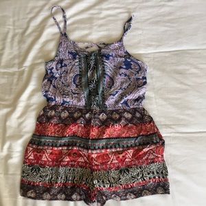 Angie Patterned Romper